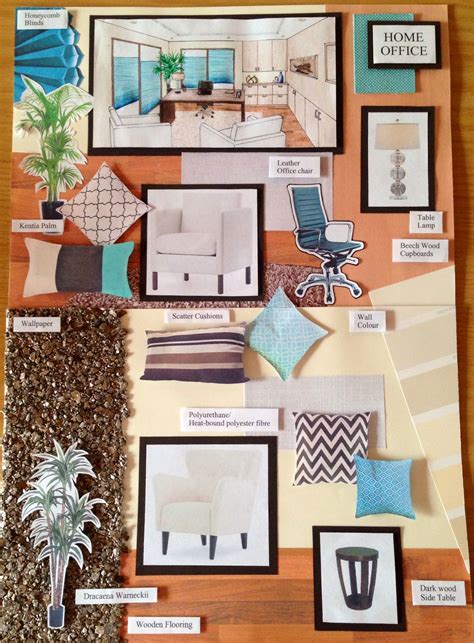 Home Office Sample Board Turquoise And Cream Interior Design Videos