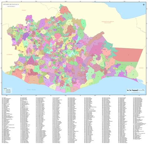 Mapa de municipios de oaxaca
