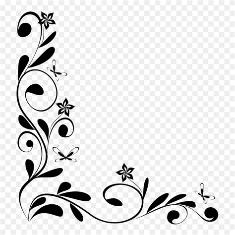 Black And White Sketches Black And White Flowers Clipart Black And