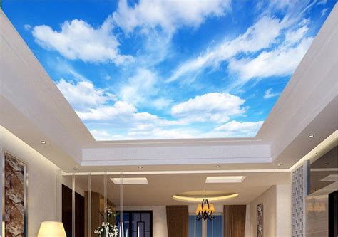 Customize 3d Ceiling Murals Wallpaper Blue Sky And White