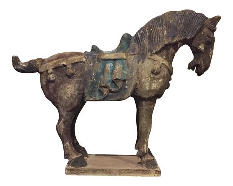 Chinese Antique Horse Sculpture | Chairish
