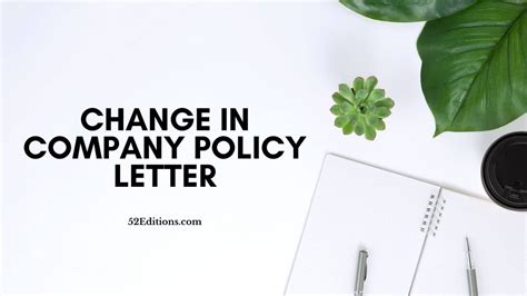 Policy Change Letter Sample Email Formats To Employees About New