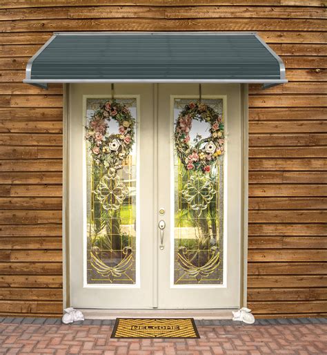 Our door canopies have been expertly designed with ease of installation in mind, meaning they can be fitted quickly and efficiently. NuImage Awnings can blend with any style of home. Shown ...