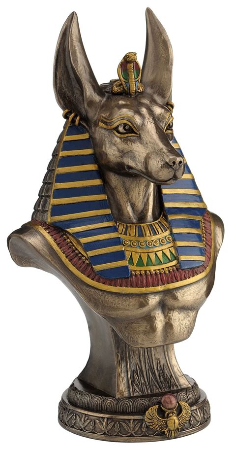 Anubis Bust On Plinth Egyptian Ancient Egypt History Egypt Art