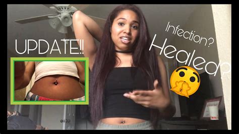 Update On My Belly Button Piercing Youtube