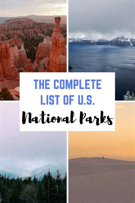 The Complete List Of Us National Parks