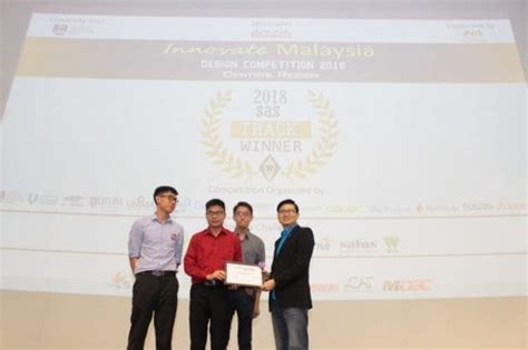 1st prize in innovate malaysia design competition 2013 (intel track). UTM FKE Student Team won SAS Track in Innovate Malaysia ...