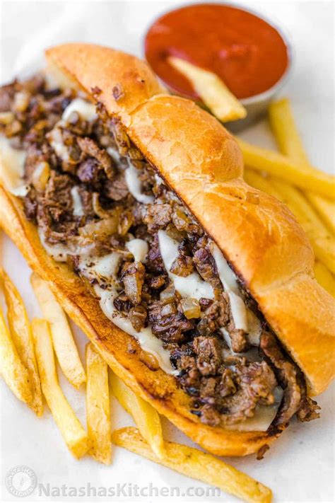 philly cheesesteak with tender ribeye steak melted provolone and caramelized … homemade