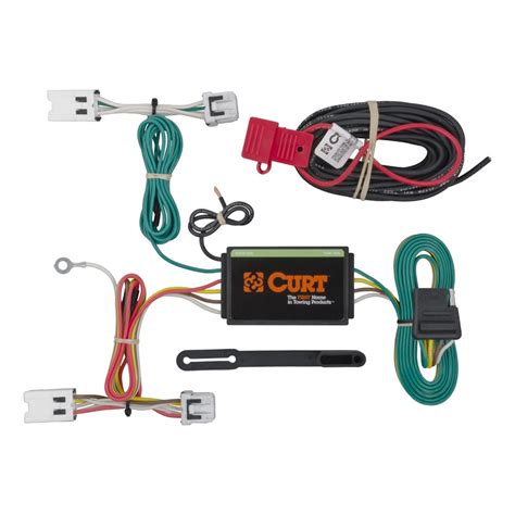 Spring locked cover holds plug in position and keeps out elements when not in use. Curt T-Connector Vehicle Wiring Harness with 4-Pole Flat Trailer Connector Curt Custom Fit ...