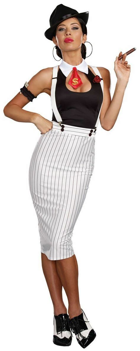 Pin By Selena Maria On Holiday Holloween Gangster Costumes Costumes For Women Costume Dress