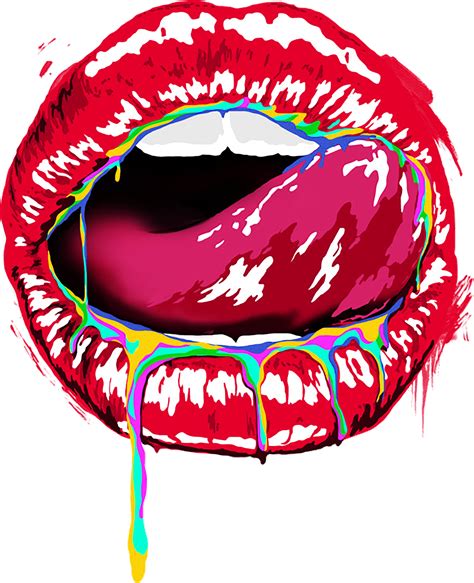 Lick My Lips Tri Blend T Shirt By Allen Daryl In 2021 Pop Art Lips Lip Art Painting Lips Art