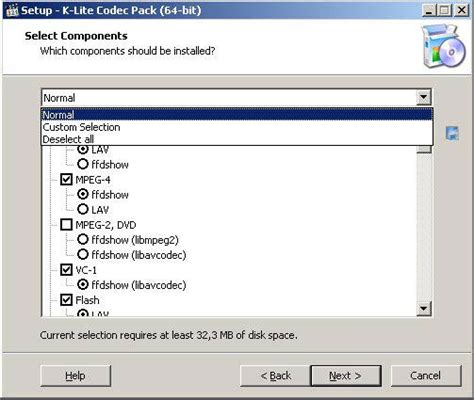 These codec packs are compatible with windows vista/7/8/8.1/10. K-Lite Codec Pack 64-bit screenshot
