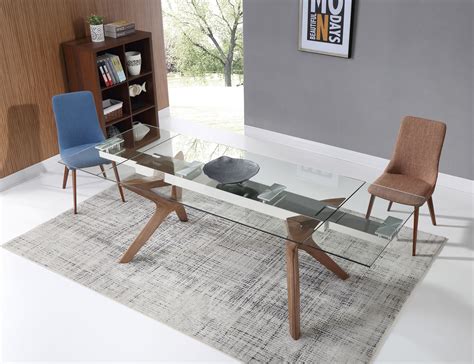Clear Milan Roberta Glass Top Dining Table Dining Room Furniture Home