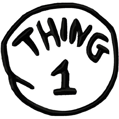 Thing 1 Printable Image - ClipArt Best