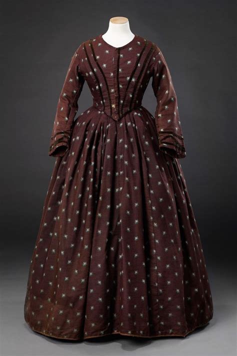 dress late 1840s john bright collection historical dresses victorian fashion fashion
