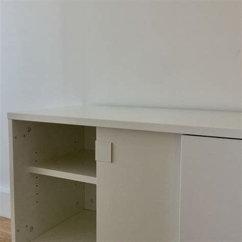 Ikea White Credenza Storage Cabinet Aptdeco