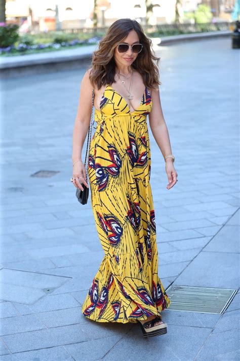 Myleene Klass Shows Off Her Cleavage In A Maxi Dress In London 15 Photos Thefappening
