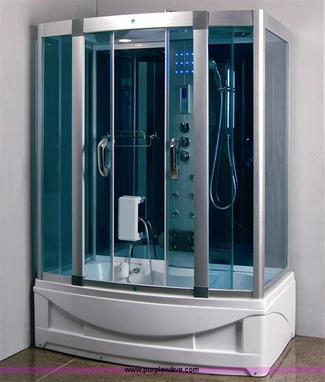 Teuco corner whirlpool shower integrates shower with bathtub. 2016 Pure Steam and Bath™ Whirlpool Jacuzzi and Steam ...