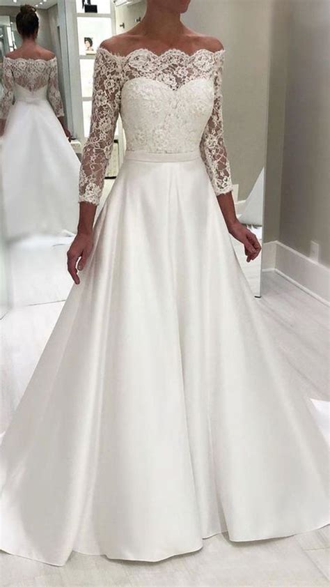 Pin By Kristen Roach On Wedding Gowns Elegant Long Sleeve Wedding