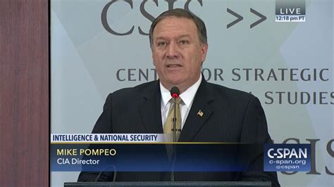 Cia Director Mike Pompeo On Intelligence And National Security C