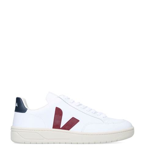 Veja White Leather V 12 Sneakers Harrods Uk