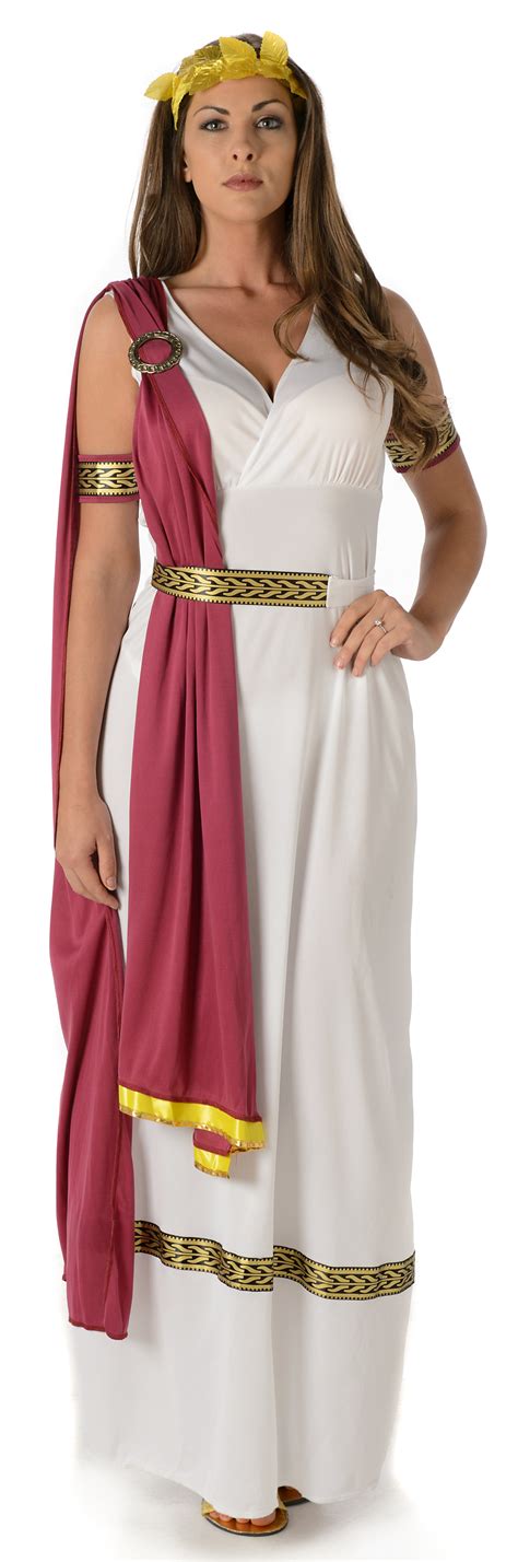 Römische Göttin Damen Kostüm Altgriechisch Athena Damen Erwachsenen Kostüme Neu Ebay