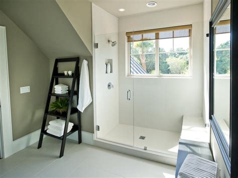 Imagine a spa in your own bathroom. Guest Bedroom With Large Walk-in Shower and Window | HGTV