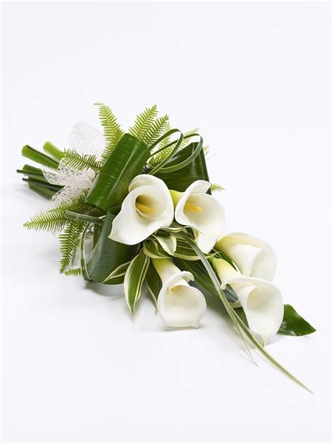 Calla Lily Sheaf Funeral Flower Arrangements Funeral Flowers Flower