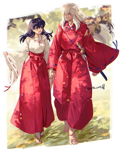 Inuyasha And Higurashi Kagome Inuyasha Drawn By Motobi Mtb Umk