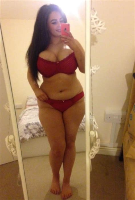 Sexy Cop Flaunts Big Boobs In Red Underwear Selfies For For Plus Size