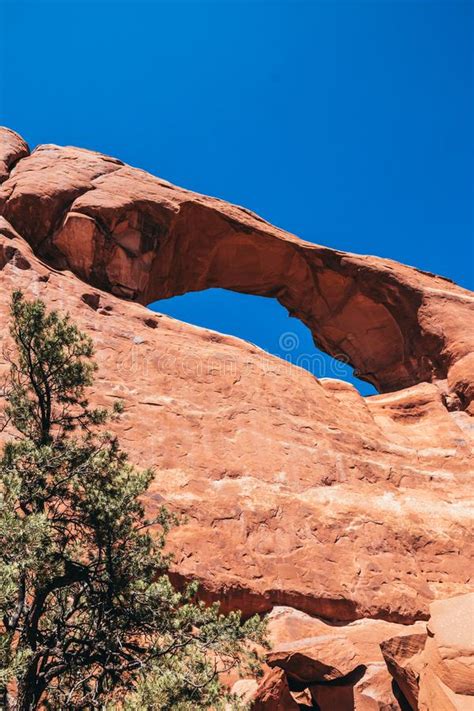 Natural Arch In The Moab Desert Utah Usa Eye In Stone Stock Image