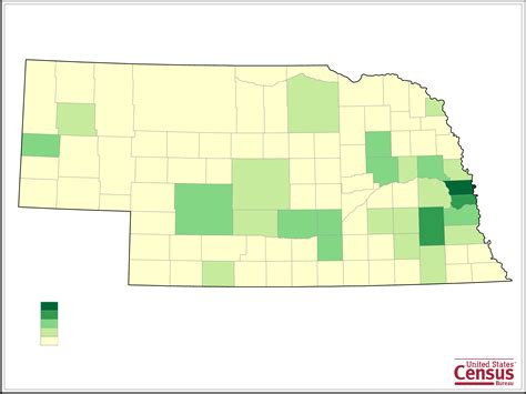 Nebraska County Population Map Free Download