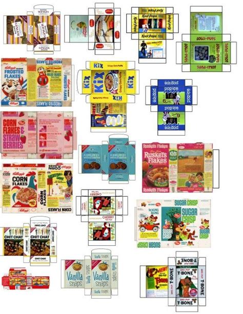 Printable Pictures Of Cereal Boxes Qwlearn