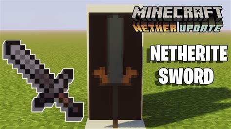 Netherite Sword Banner Tutorial In Minecraft 116 Youtube