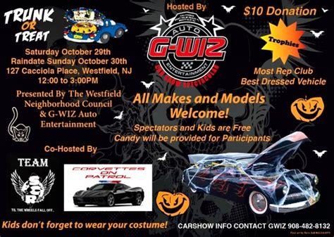 Trunk Or Treat Halloween Car Show Saturday Oct 29 2022 Tickets 127