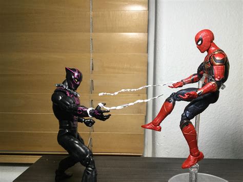 Spider Man Vs Black Panther My First Display Rmarvellegends