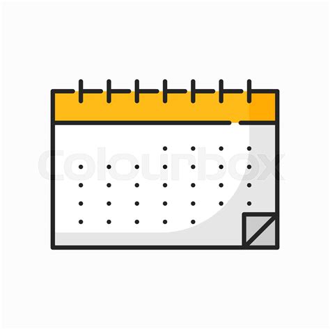 Kalender Spiral Ternet Stock Vektor Colourbox