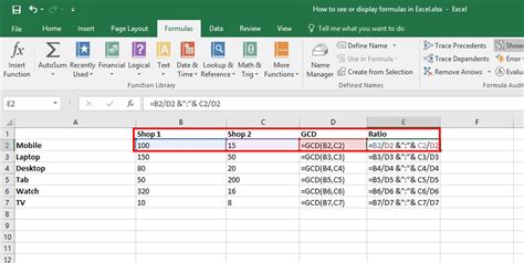 How To Display Formula Excel