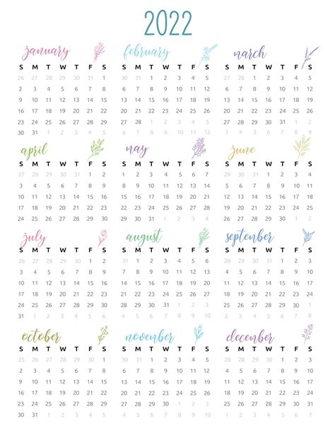 Free Two Year Calendar 2021 And 2022 Printable 2 Year Calendar