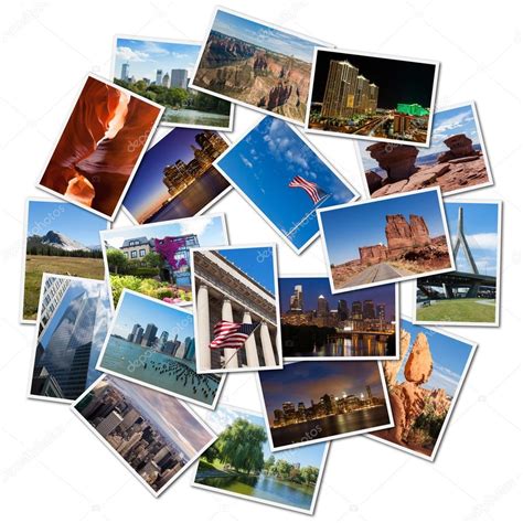 Usa Famous Landmarks And Landscapes Photo Collage — Stock Photo