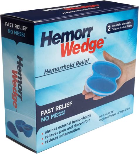 Buy Hemorrwedge Hemorrhoid Treatment Ice Pack Gel Freeze Pack Pair With Case Online At Lowest