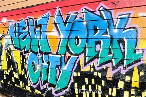 New York Graffiti Wallpaper Wall Mural By Magic Murals