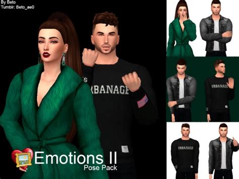 The Sims Resource Emotions Ii Pose Pack By Betoae0 • Sims 4 Downloads