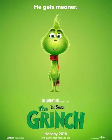 First Poster For Illuminations New Grinch Movie Released