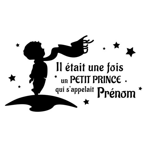 Il était Une Fois Un Prince 2 - Sticker Il était une fois un Petit Prince qui s'appelait - Prénom