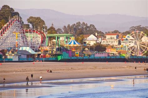 Santa Cruz Beach Boardwalk Amusement Park Californias Classic Beach