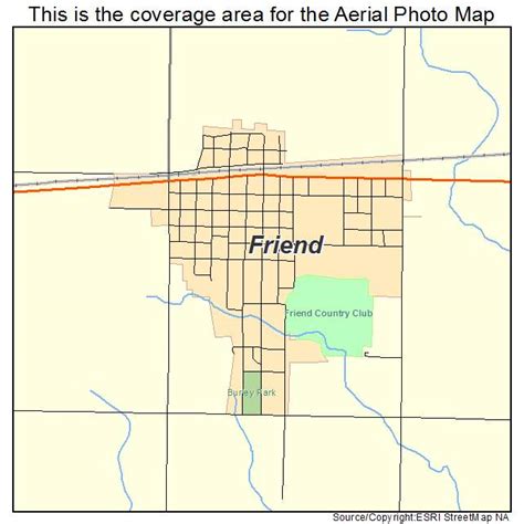Aerial Photography Map Of Friend Ne Nebraska