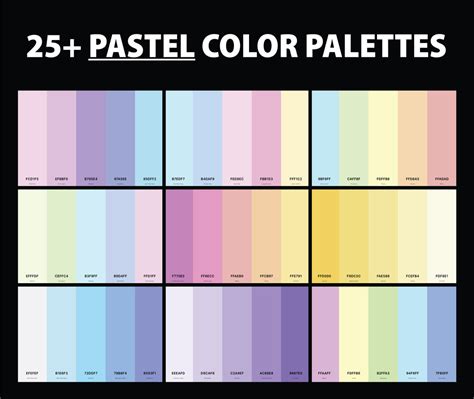 25 best pastel color palettes with names and hex codes creativebooster