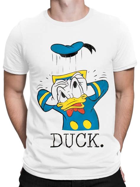 Mens Donald Duck T Shirt Cartoon Shirts T Shirt Painting Retro Disney
