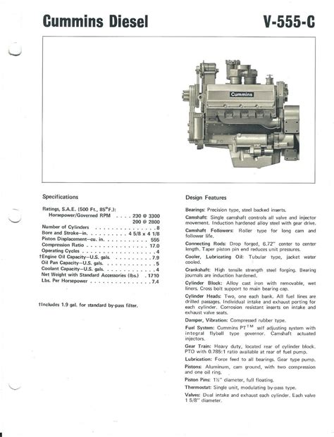 Cummins V 555 And Vt 555 Triple Nickel V8 Diesel Engine